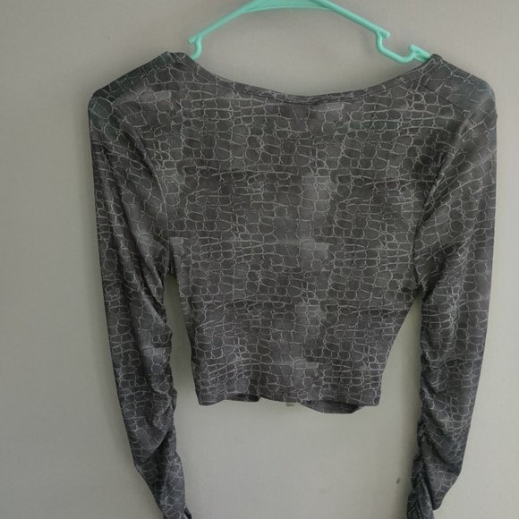 Topshop long sleeve crop top - Picture 2 of 2